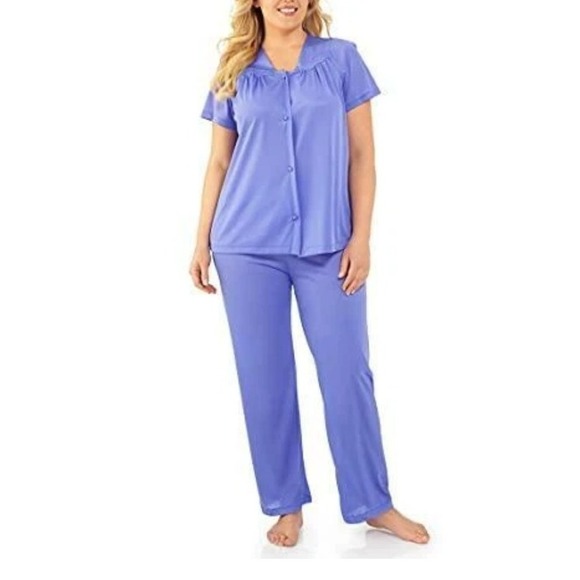 Exquisite Form Women's Size M Coloratura Sleepwear Short Sleeve Pajama Set - Picture 11 of 15